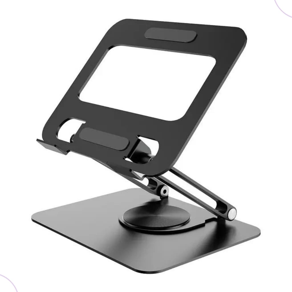 Suporte 360° Base Ajustável Giratório Dobrável para Tablet Celular iPad Gostey
