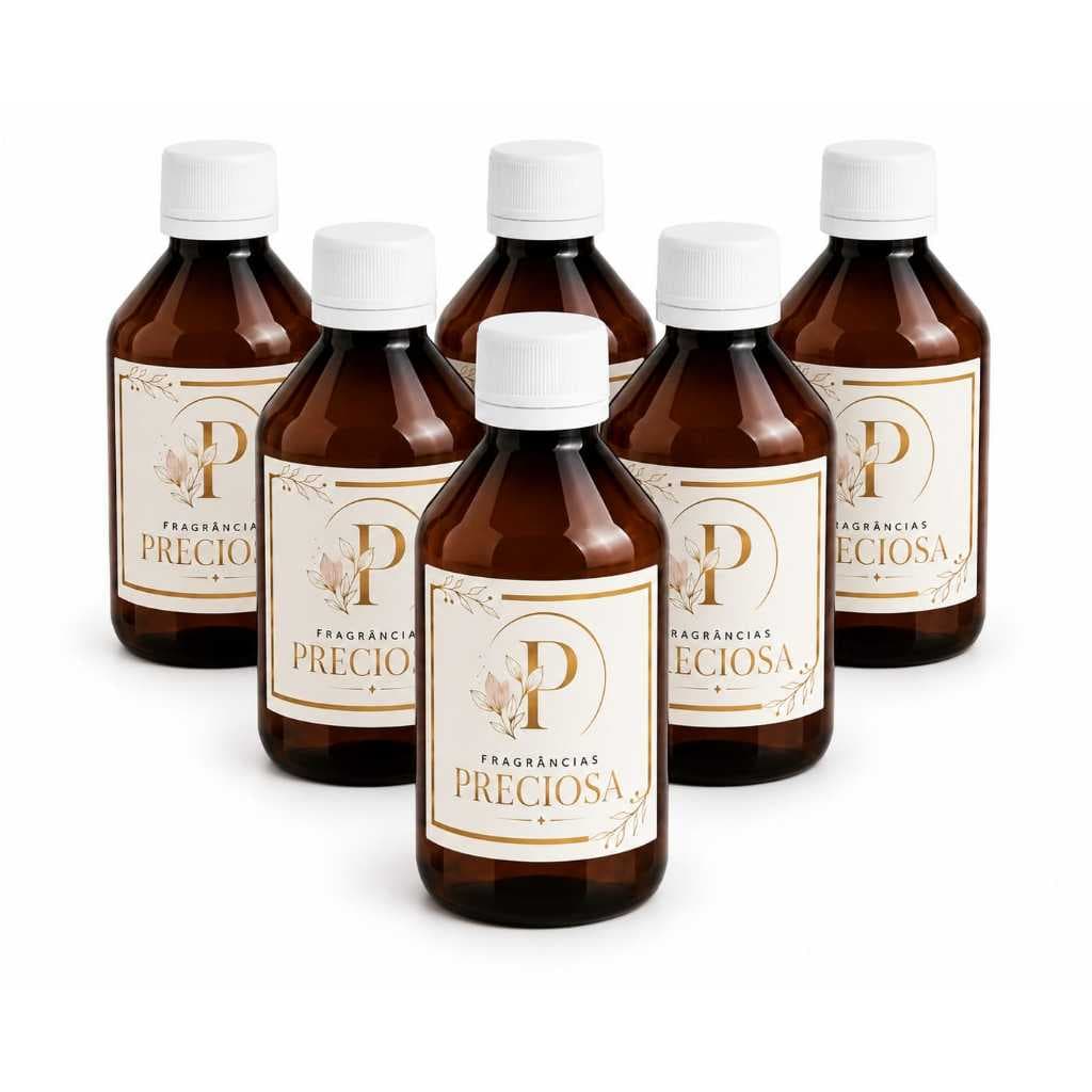 Kit 6 Essências Aromáticas Lipossolúveis 100ml cada - Para Velas, Sabonetes, Difusores - Mais de 250 Opções!