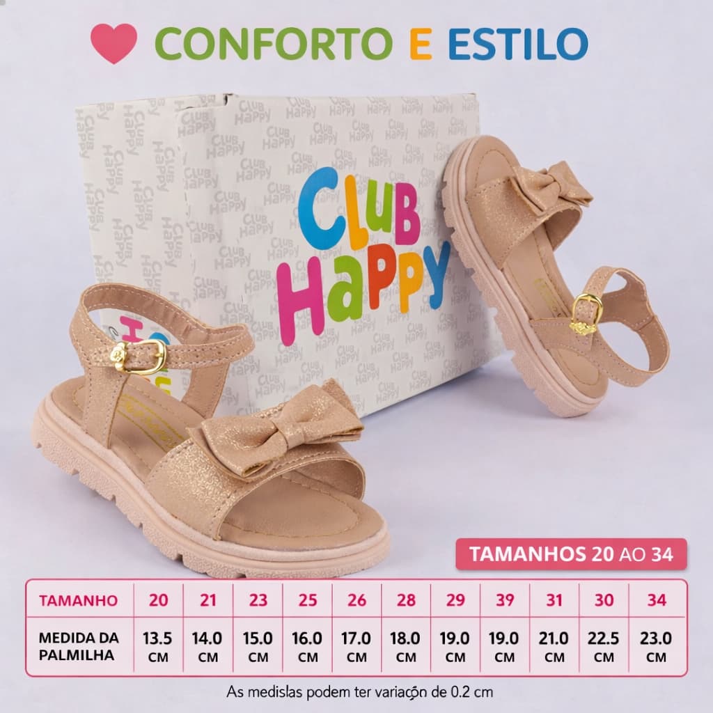Sandalia Infantil Menina Sandália Menina Infantil Sandalha Infantil Club Happy