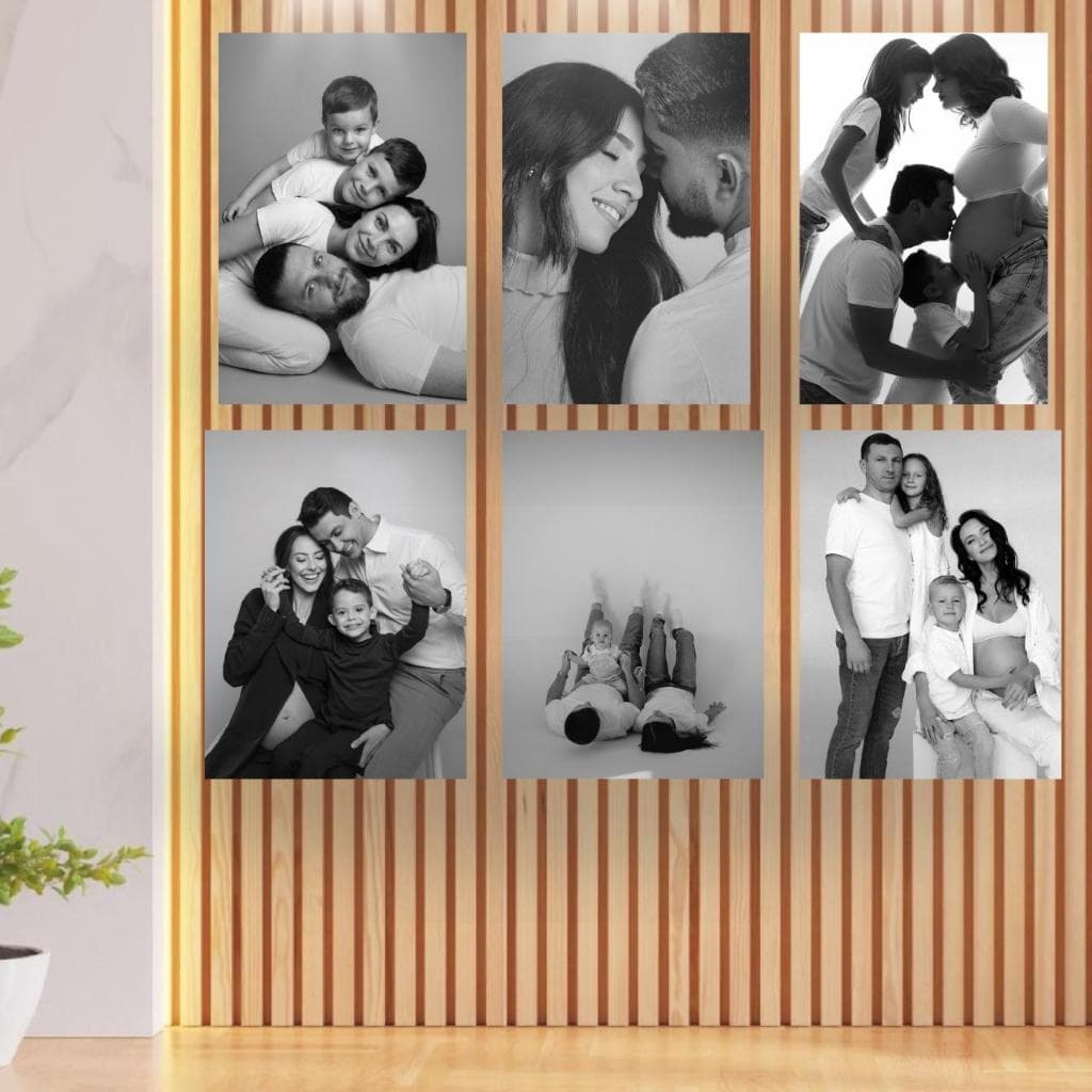 Quadro Quadros mosaico 6 ou 12 peças personalizado com foto imagem presente casal aniversário