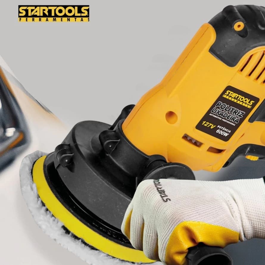 Politriz Lixadeira Automotiva Profissional 127V motor 600W  potência perfeita Polimento Metais Pintura