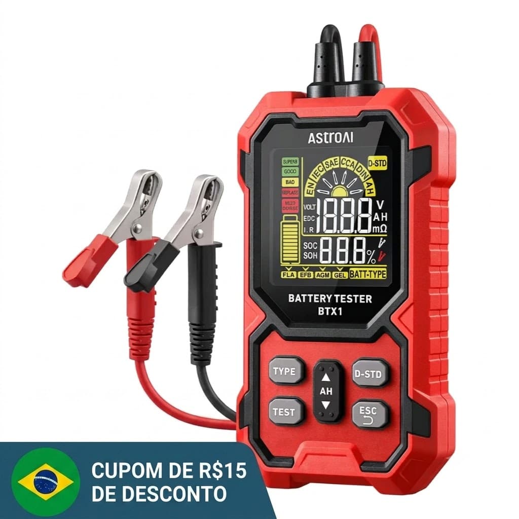 Testador De Baterias Automotivo 12v/24v Circuito Astroai