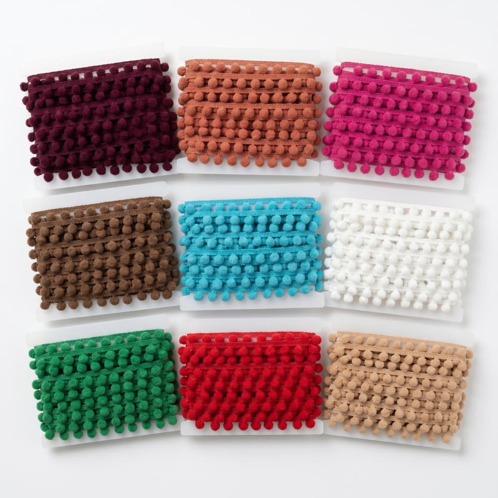 25 Metros Fita Pompom 30mm Aviamento Passamaria Várias Cores