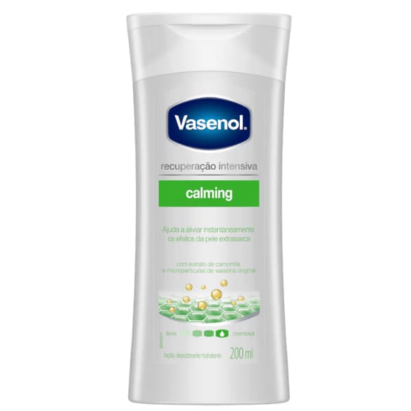 Loção Hidratante Vasenol 200ml - Mãos e Unhas Saudaveis - Sem Fragrância - Calming - Cacau