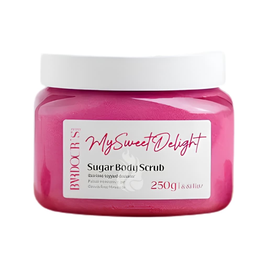 Sugar Body Scrub My Sweet Delight 250g -Esfoliante Corporal de Açúcar Óleo de Amêndoas Rosa Mosqueta