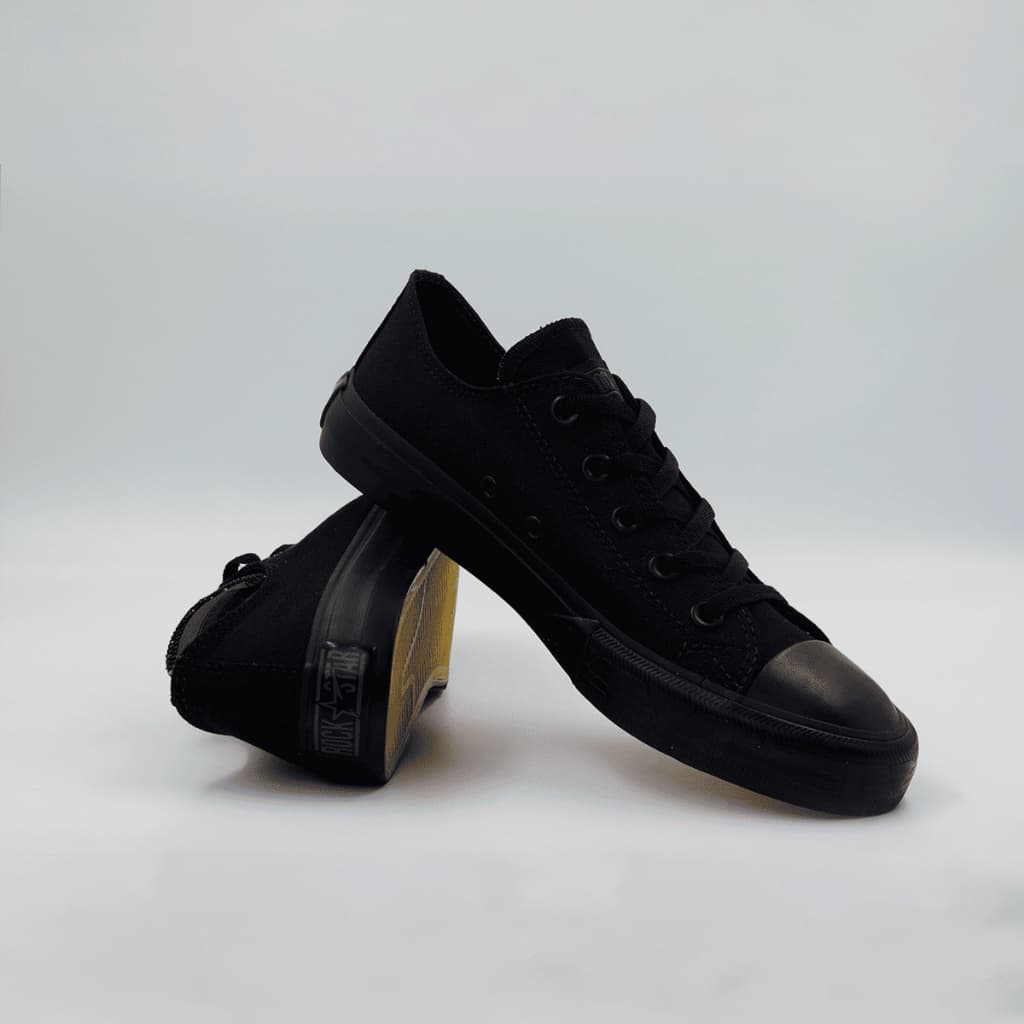 Tênis Cano Baixo Preto All Black Masculino e Feminino Alta Qualidade Clássico Estiloso Casual