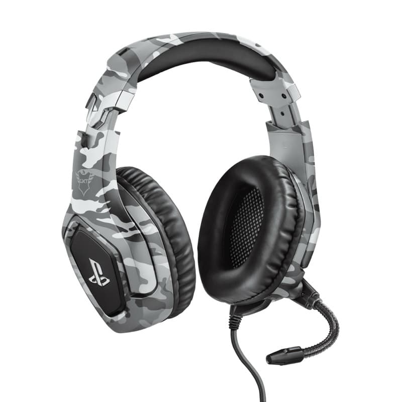 Headset Gamer Trust Forze Grey GXT 488 PS4 Forze-G Cinza Camuflado - 23530