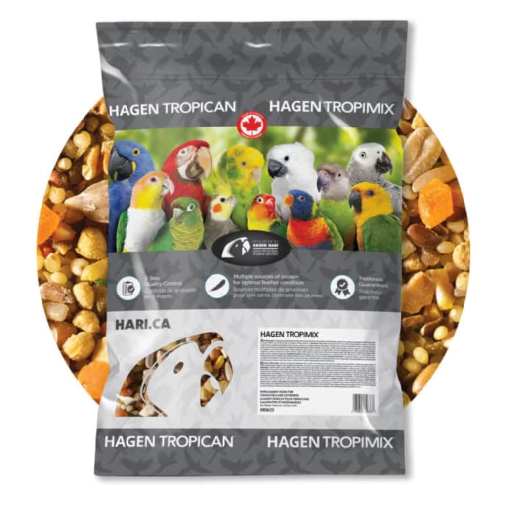 Tropimix Mistura de Grãos Frutas Extrusadas Sementes para calopsitas periquitos ring necks 3,63kg - Hari
