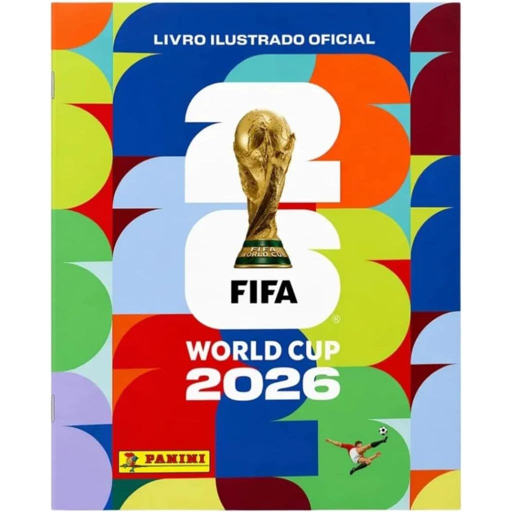 ALBUM DE FIGURINHAS COPA DO MUNDO 2026 CAPA MOLE + 5 ENVELOPES