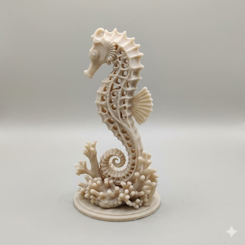 Enfeite Cavalo Marinho Decorativo Estátua Decoração Sala Quarto