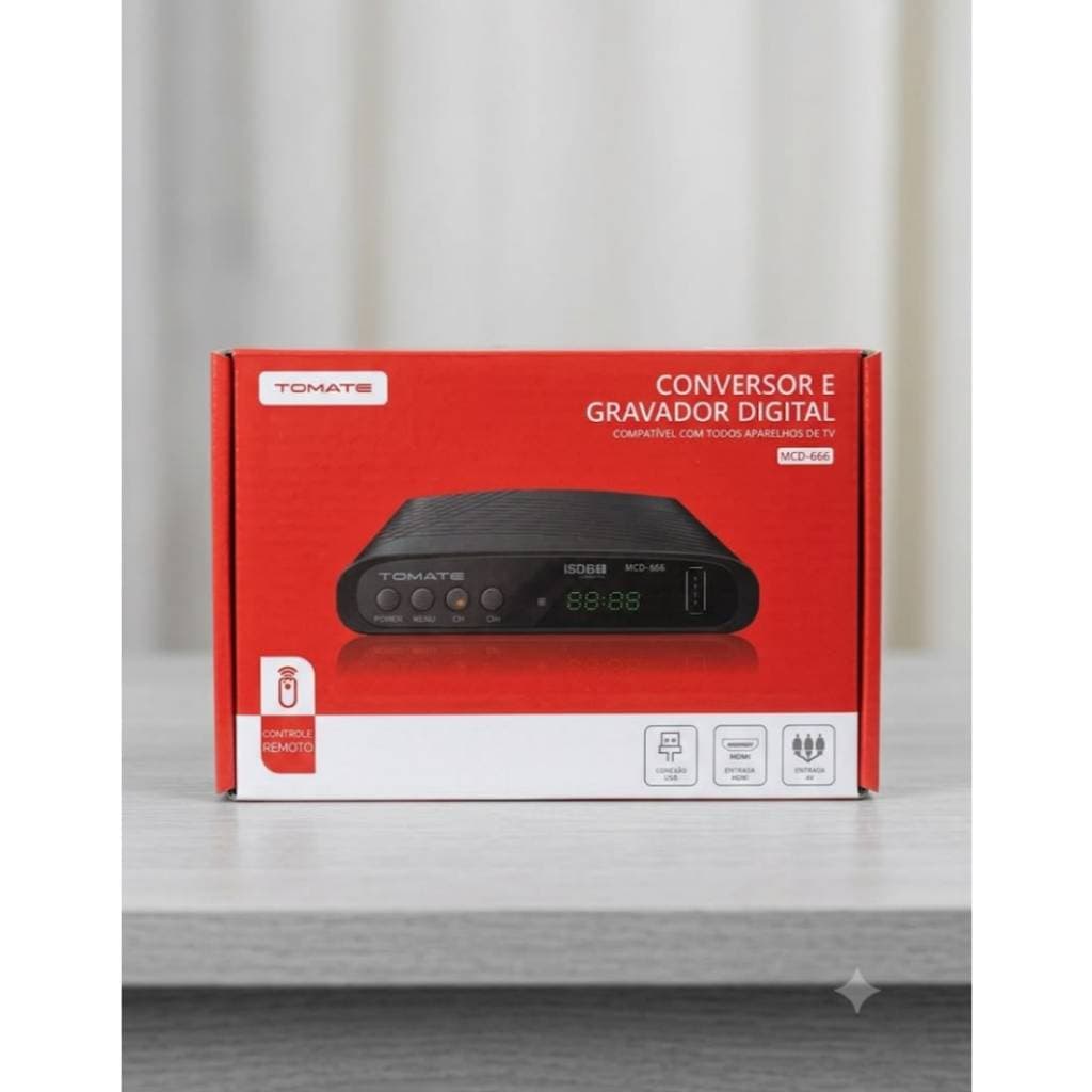 Conversor E Gravador Hdmi Av Digital Tomate Mcd 666 Full Hd