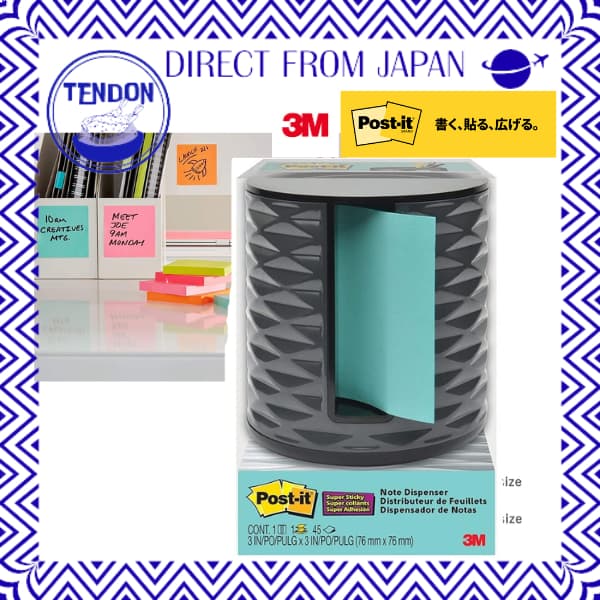 Dispensador com Porta-Caneta 3M Post-it e Notas Super Adesivas Pop-up Grandes (75 x 75 mm, 44 folhas) – ABS-330-B