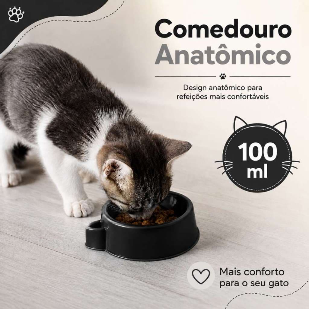 Comedouro e Bebedouro Luxo para Gatos 100ml - Durapets