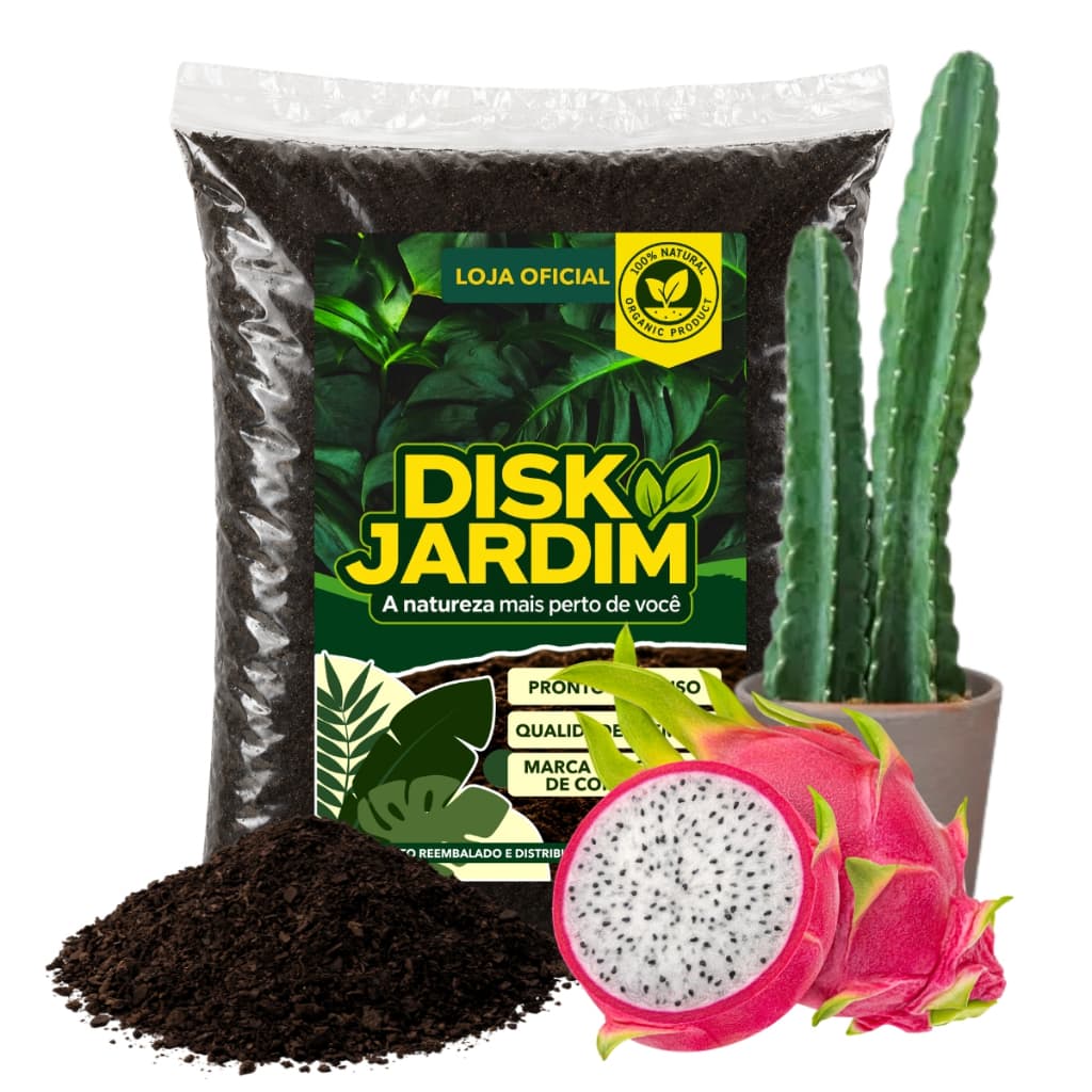 Terra Vegetal Adubada para Pitaia Pronto Para Uso Jardim 2kg/5kg/10kg/20kg