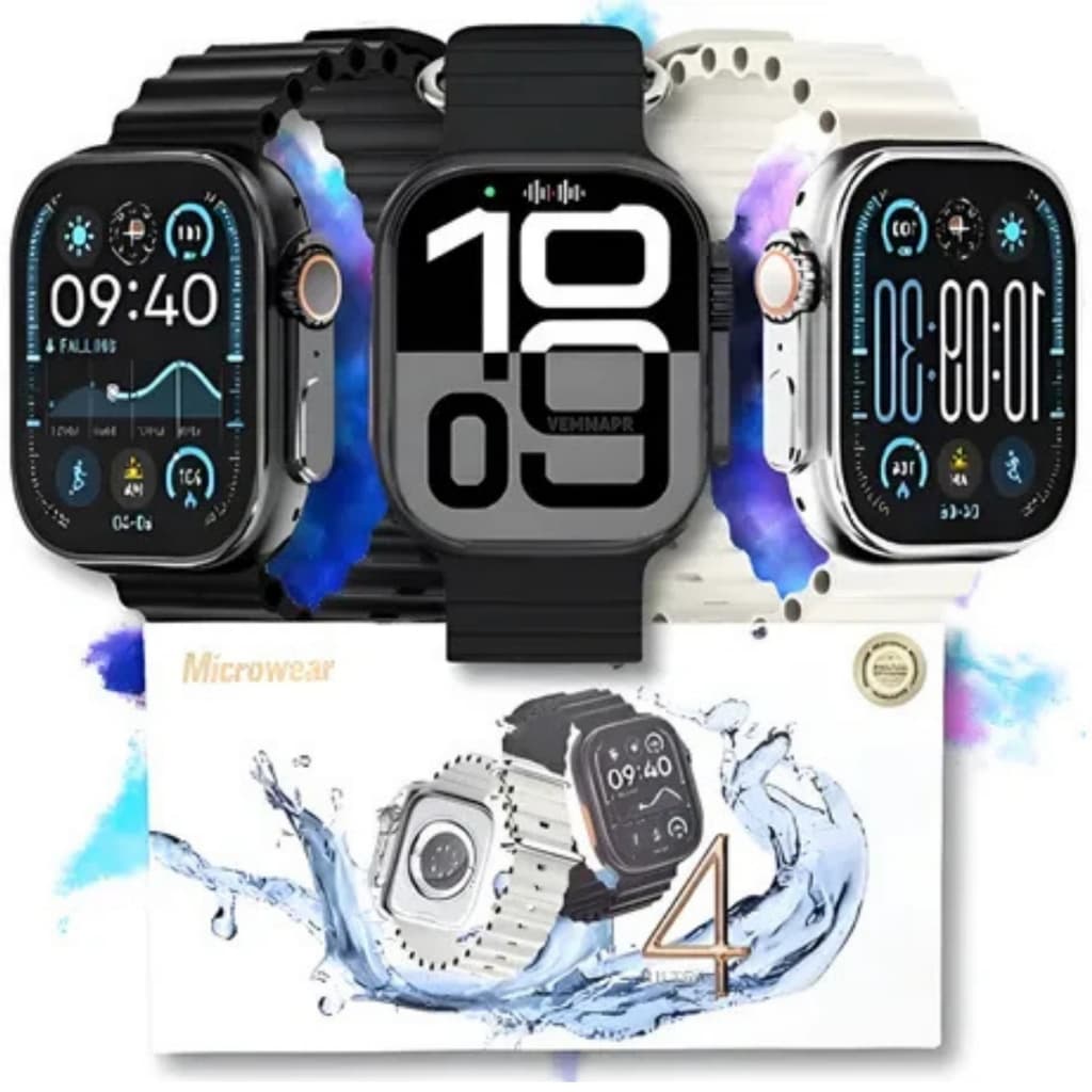 Smart watch Ultra 4 49mm Séries 10 2025 Microwear Original GPS Nfc Relogio Smartwatch Masculino Feminino Ultra Watch