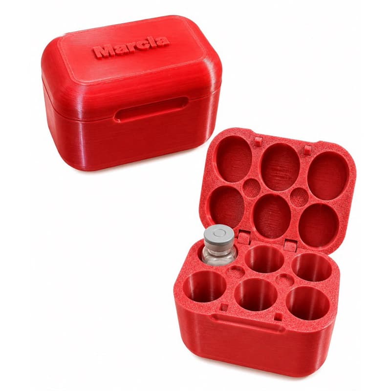 Porta Ampolas de 4 e 6 Frascos | Estojo Organizador para Insulina, e outros Medicamentos.