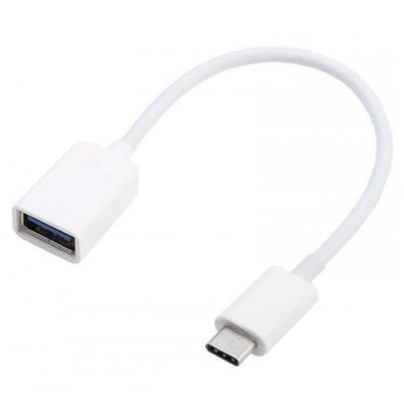 Cabo Adaptador OTG Tipo C USB-A Femea 3.0 Pendrive Smartphone Celular Transferencia de Dados