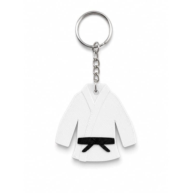 Chaveiro Kimono Artes Marciais Personalizado | Judô, Jiu-Jitsu, Karatê | 5x5 cm