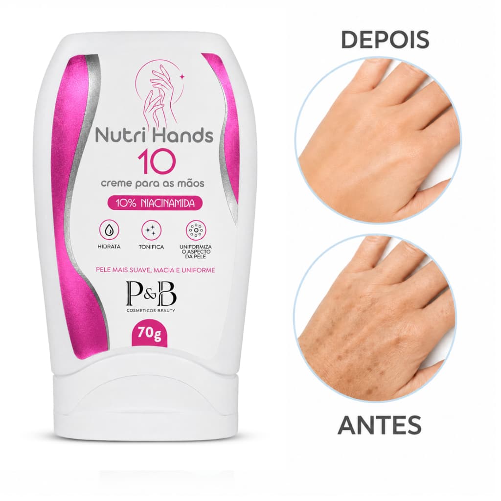 Creme Para As Mãos Para Mais Firmeza E Elaticidade Das Mãos Reduzindo Aparência De Linhas E Rugas Niacinamida 70g