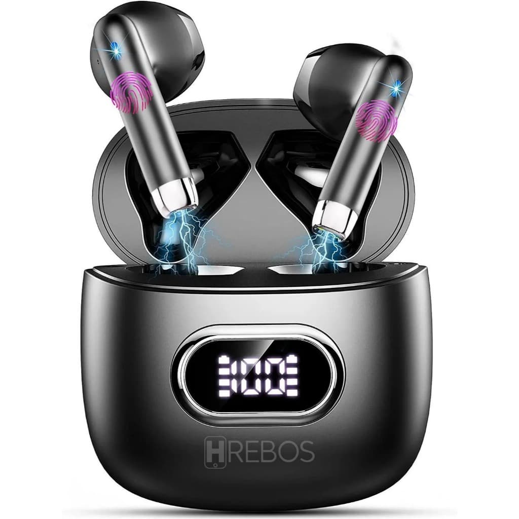 Fone Hrebos Eb-236 Vilipods Bluetooth Tws Display Preto