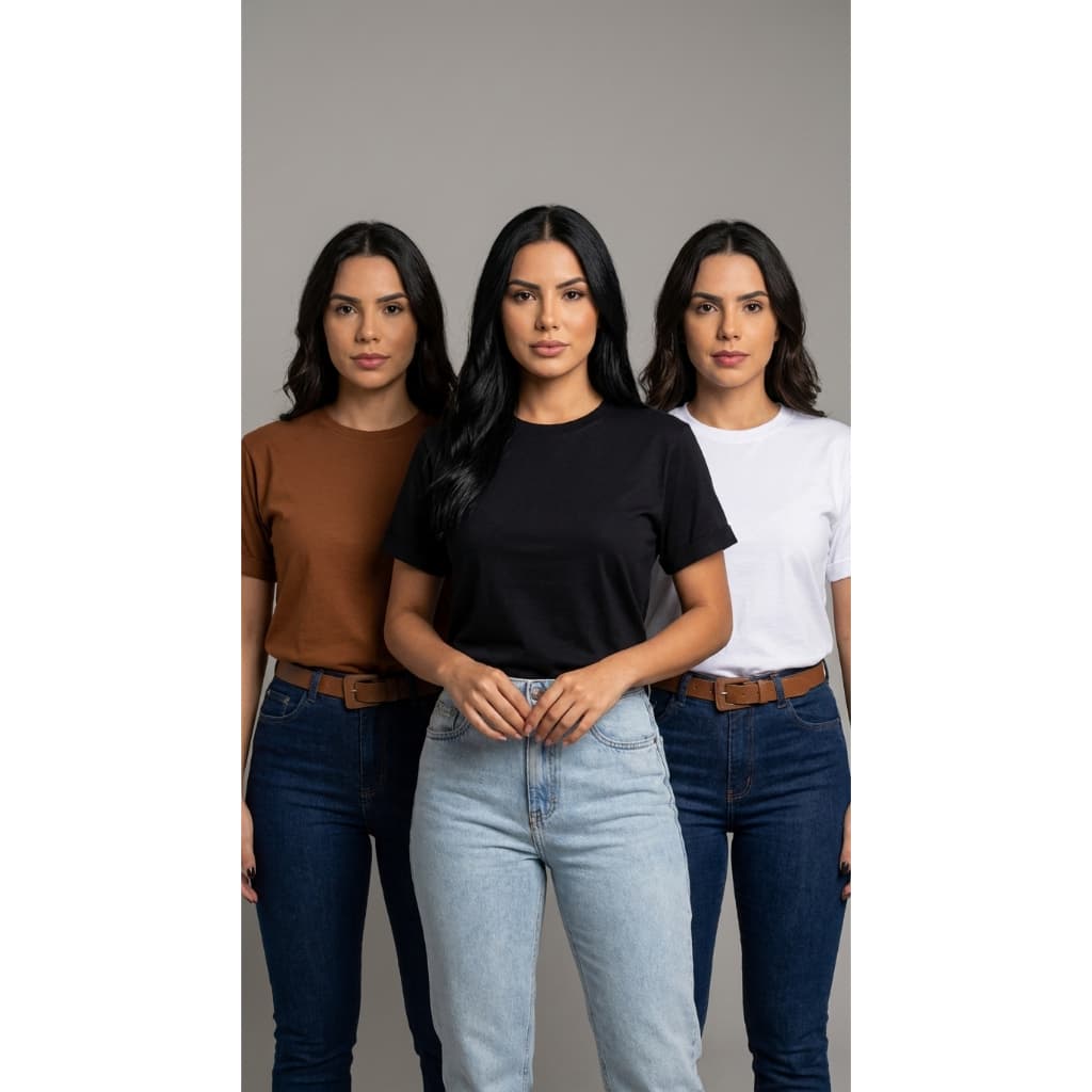 Camiseta Feminina Over Super Elegante Confortavel Envio Nacional