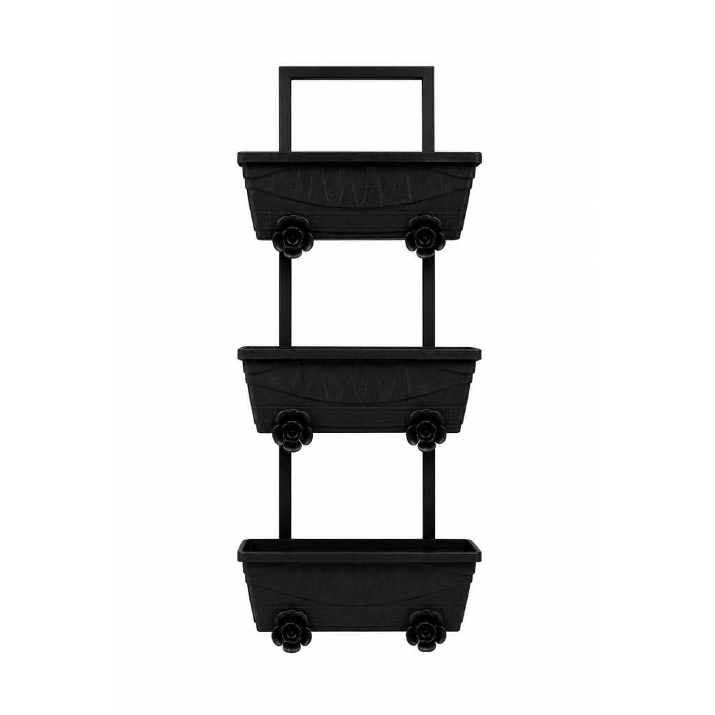 Suporte Para Vaso de Plantas + 3 Jardineira 1L Decoração Casa Varanda Sacada