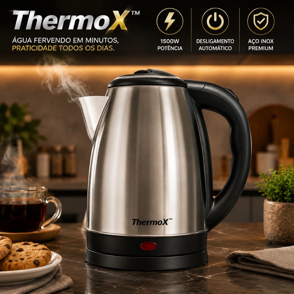 CHALEIRA ELÉTRICA INOX 1,8L 1500W 220V IDEAL