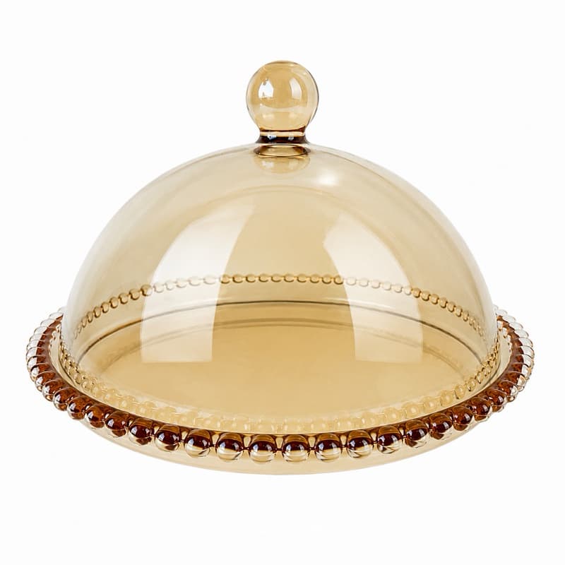 Queijeira Redonda ambar  20 x 12 Cm Pearl Wolff