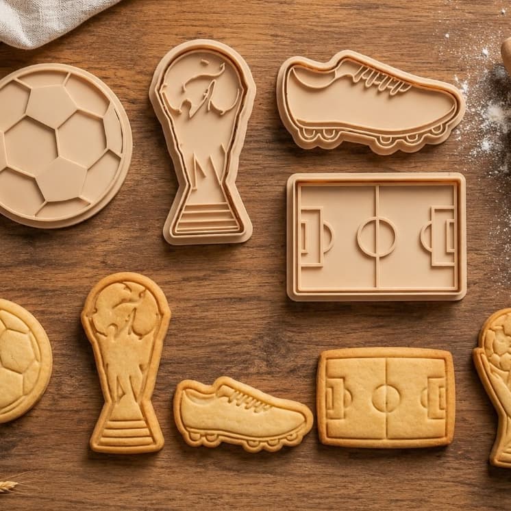 Kit Cortadores de Biscoito Temas diversos - Copa do Mundo - Animais - Capivara – Modelos
