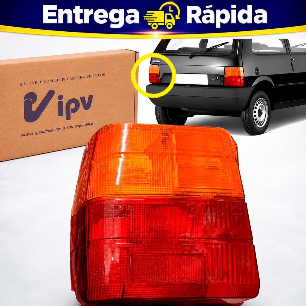 Lanterna Traseira Uno 84 a 03 Lado Esquerdo Sem Luz de Ré IPV 260097