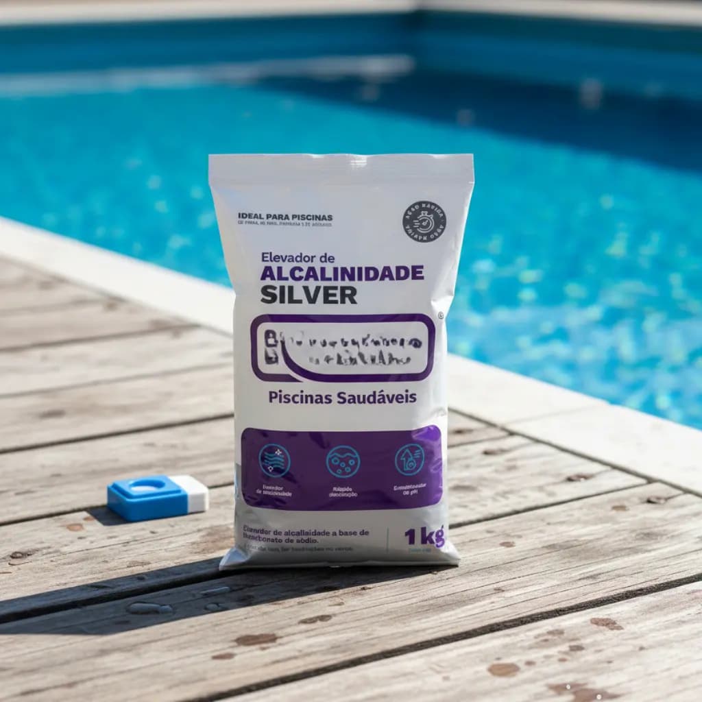Elevador de Alcalinidade para Água de Piscina Silver Rhofer 1kg Tratamento e correção da alcalinidade