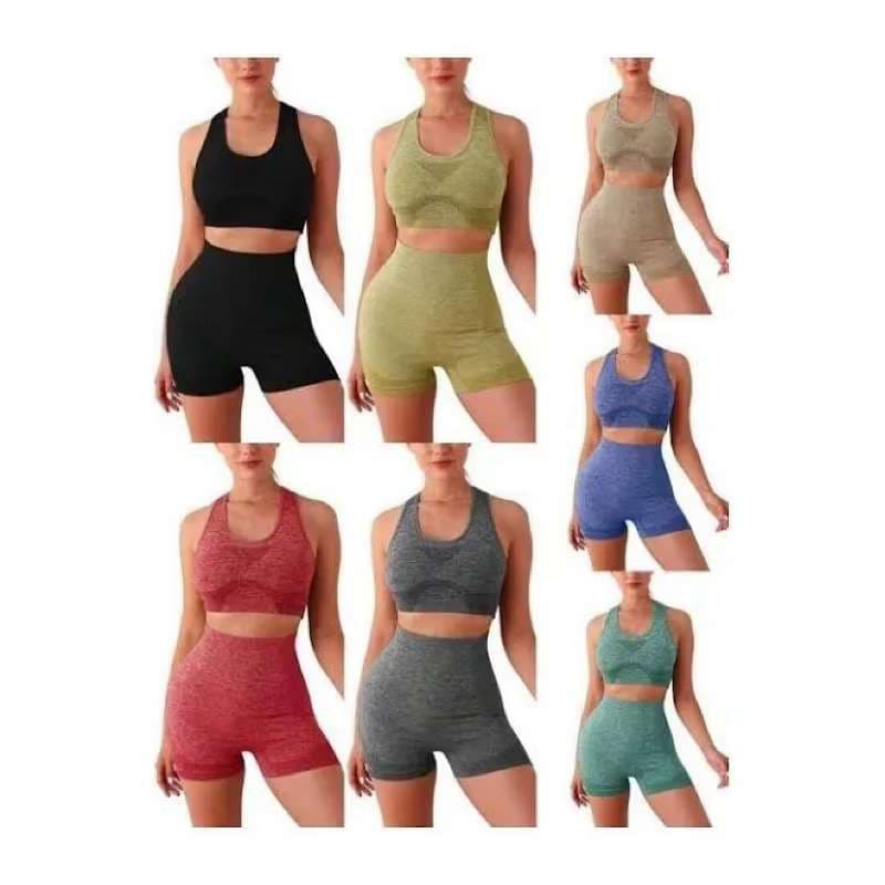 Conjunto Legging Feminina Suplex Cintura Alta Levanta Bumbum Fitness Yoga Calça Esportiva