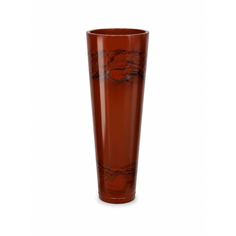 Vaso Grande para Plantas 71cm Coluna Ibiza Polietileno Decorativo Sala Jardim Premium