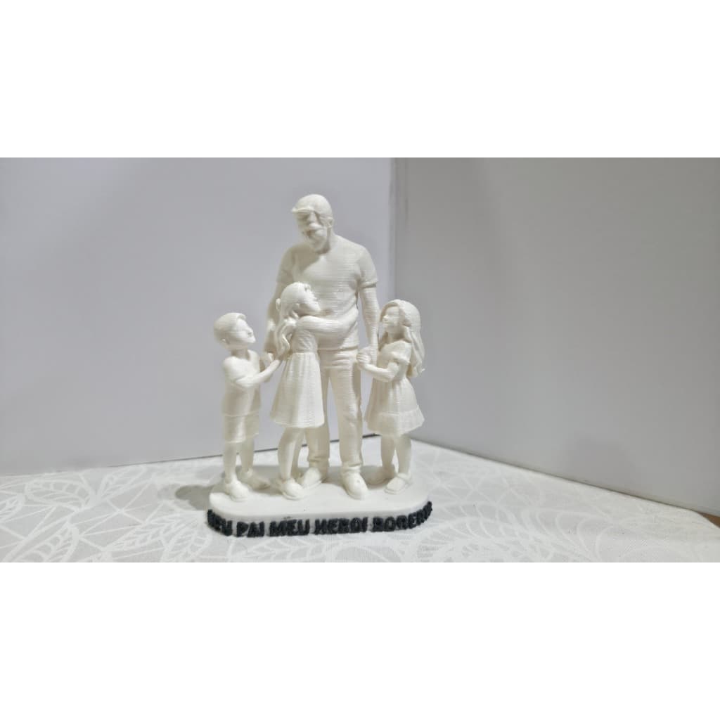 Escultura 3D Personalizada de Família – Presente para Dia dos Pais, Dia das Mães e Datas Especiais