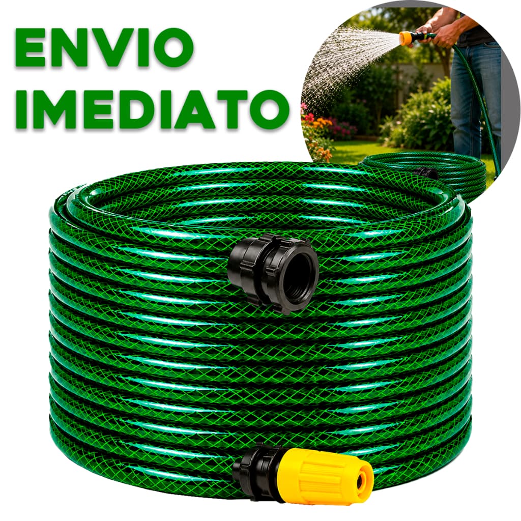 Mangueira Jardim Reforçada Trançada Completa 05/10/15/20/25/30/35/50 Metros