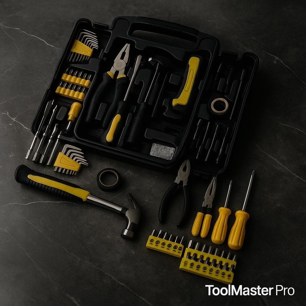 Kit Ferramentas Profissional 200 Peças Maleta Multiuso Aço Carbono