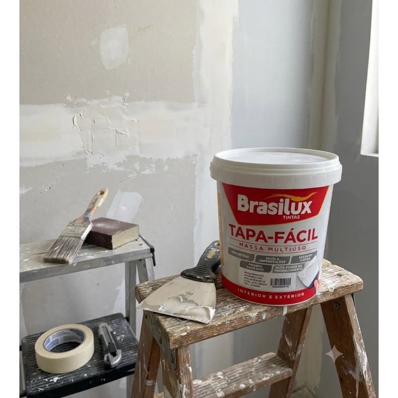 Massa Pronta Tapa fácil 150g Para Reparos Em Paredes E Madeira Multiuso BRASILUX