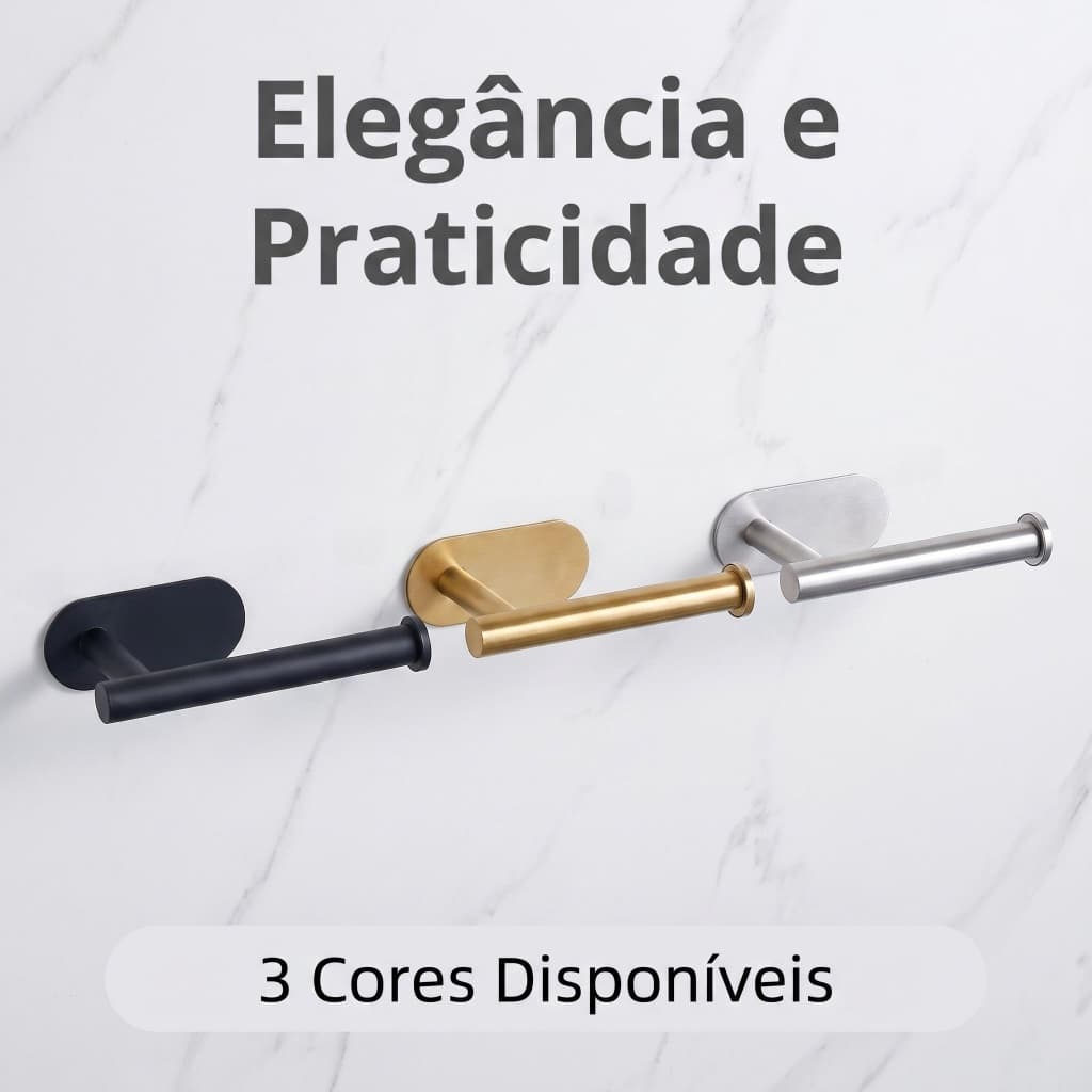 Porta Papel Higiênico Resistente Fácil Instalação Uso Diário