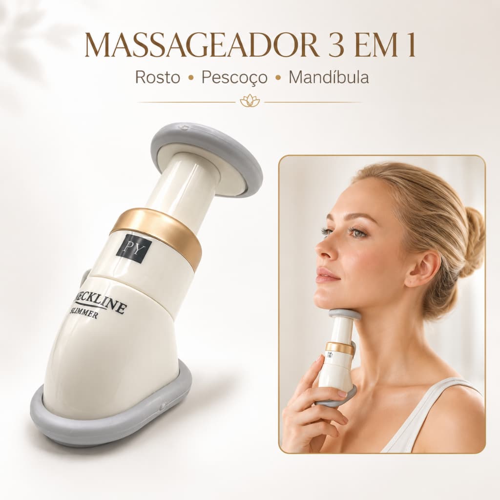 Massageador De Queixo Redutor De Papada Massagem Facial Modeladora Para O Queixo
