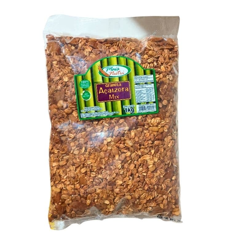 Granola Açaizeira Mix 1kg Mais Nutri | Crocante, Sem Lactose e Rica em Fibras