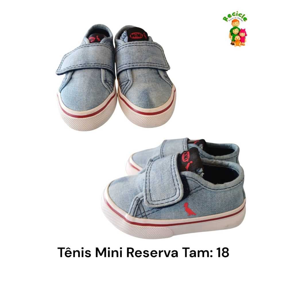 👟 Tênis Infantil Mini Reserva(RECICLE MAMÃE E BEBÊ)