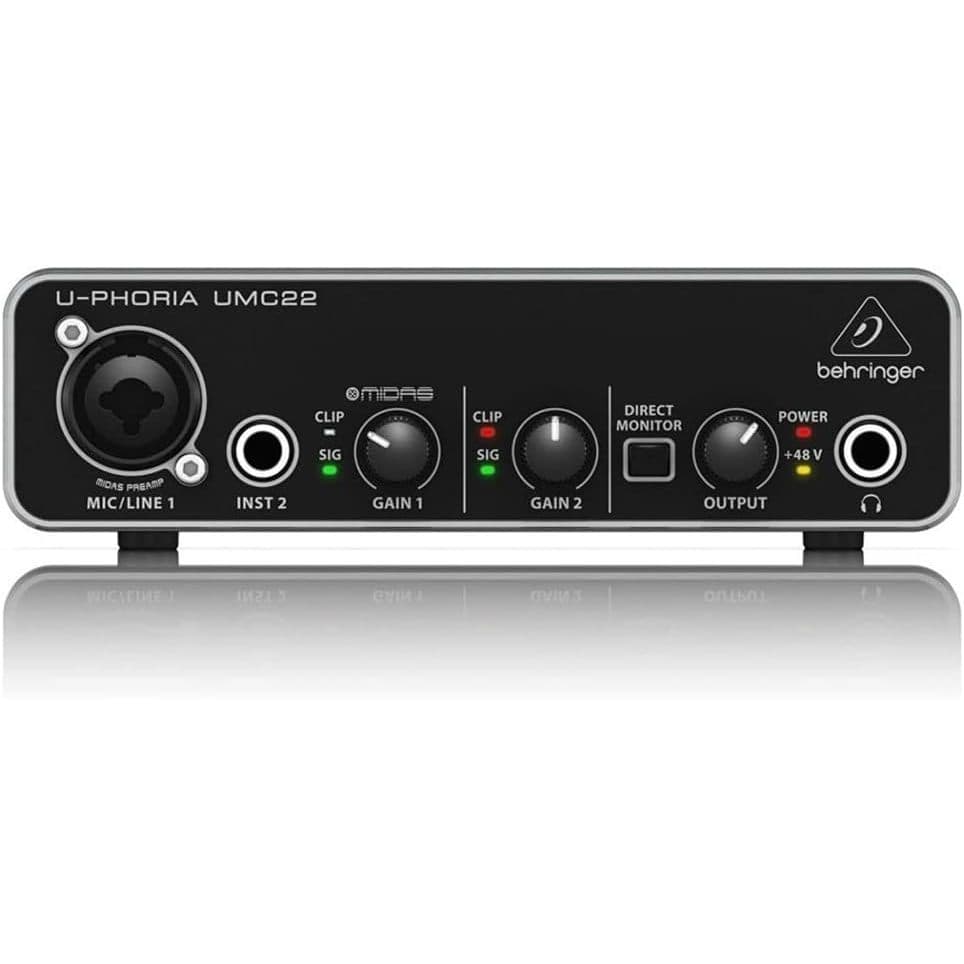 Behringer UMC22 Interface de Áudio USB 2.0