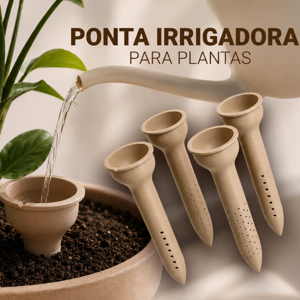 Kit com 4 Difusores de Água para Irrigação de Plantas – Rega Automática para Vasos
