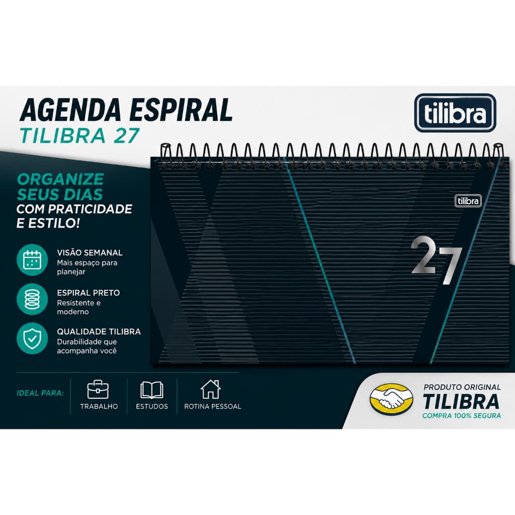 Agenda Tilibra Spot Espiral de Bolso