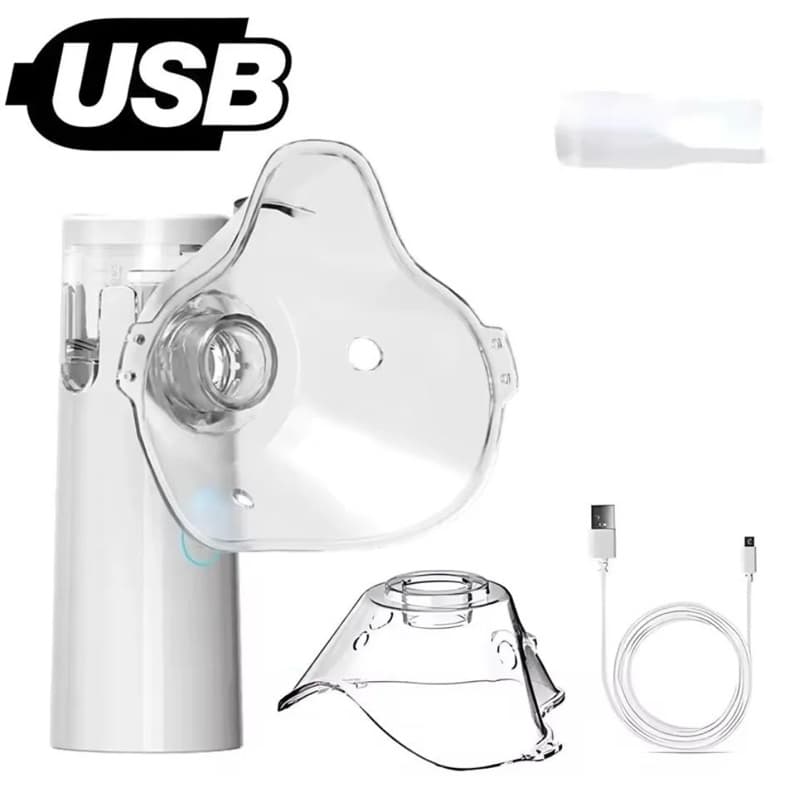 Nebulizador Portátil Mesh Recarregável USB Silencioso Inalador Elétrico Adulto Infantil