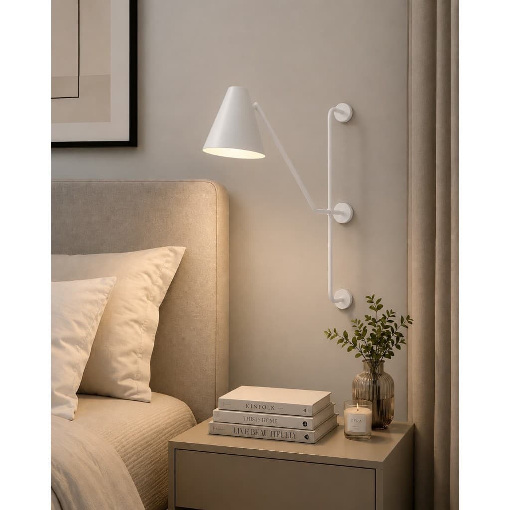 Luminaria Arandela Parede Ligação Direta Bocal Direcionavel 1XE-27 sala, quarto, escritorio, closet, hall social