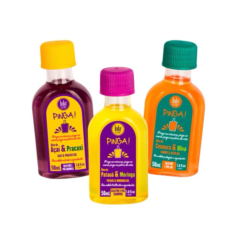 Lola Cosmetics Óleo Capilar Açaí e Pracaxi 50ml - Nutrição e Brilho, Vegano