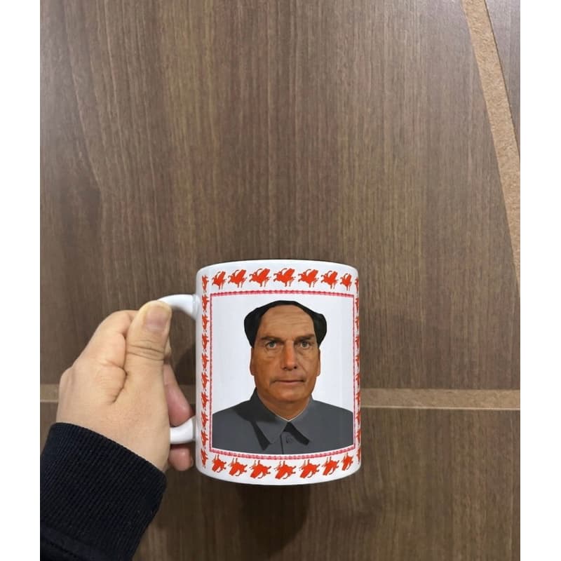 Caneca Personalizada - Meme - Politica | Lula ou Bolsonaro | Presente Criativo