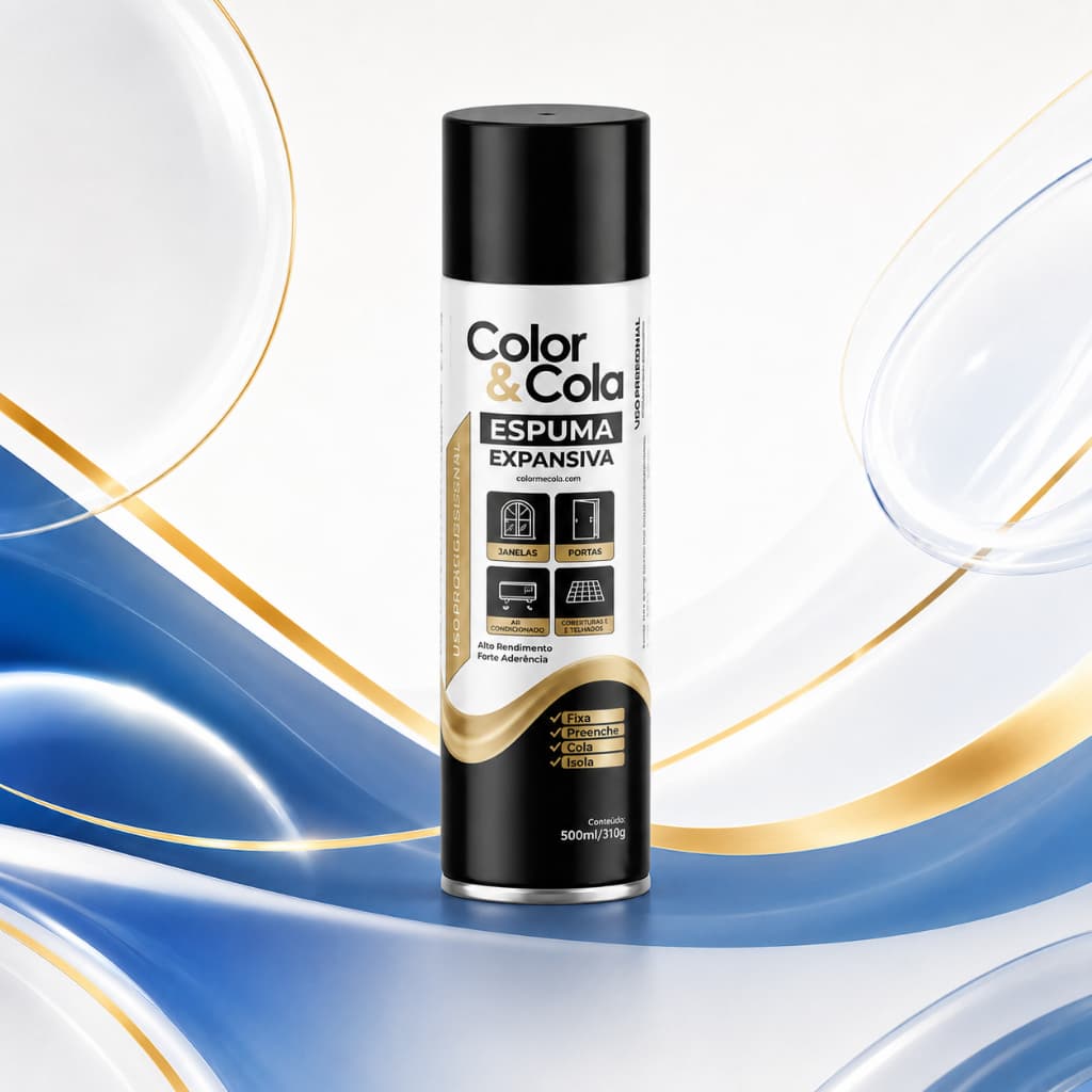 Espuma Expansiva Poliuretano Profissional 500ml/310GR  COLOR & COLA Profissional