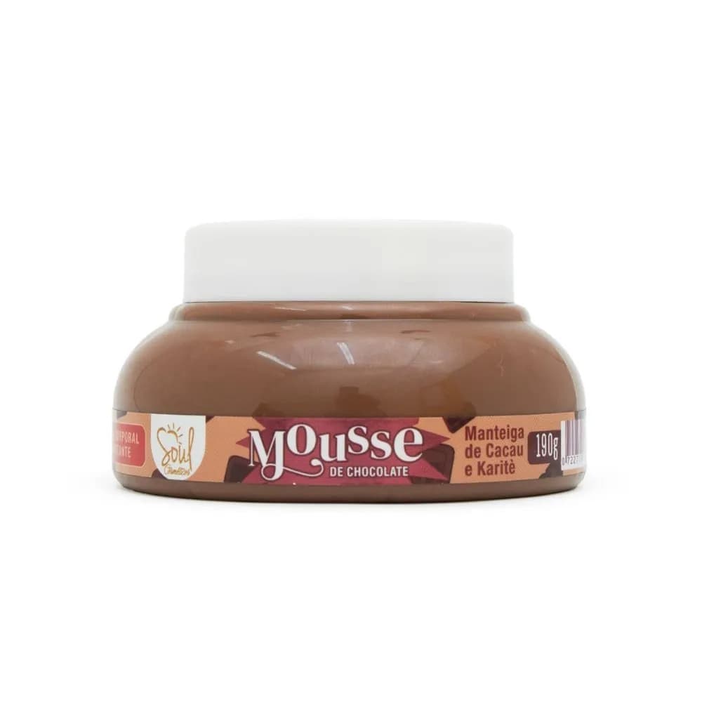 Geleia Hidratante Corporal Mousse de Chocolate 190g – Soul Cosméticos